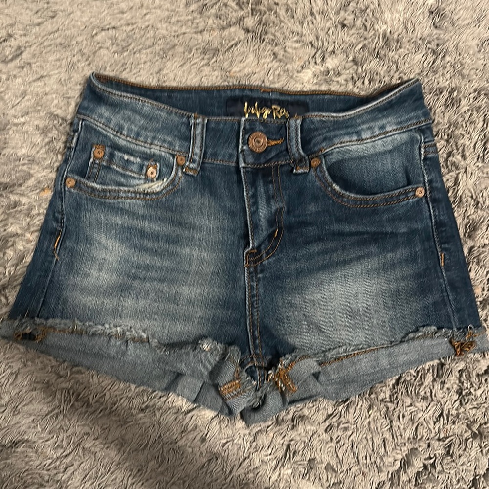 SIZE 0/23 BLUE JEAN SHORTS